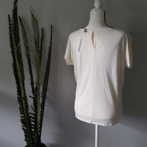 Asos cream color draped maternity blouse NWT - Picture 2 of 2